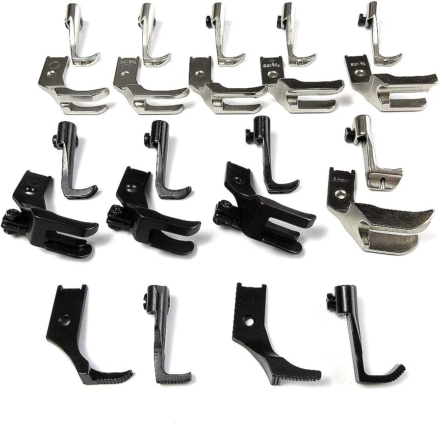 Industrial Sewing Machine Walking Presser Foot Set 22 Pieces