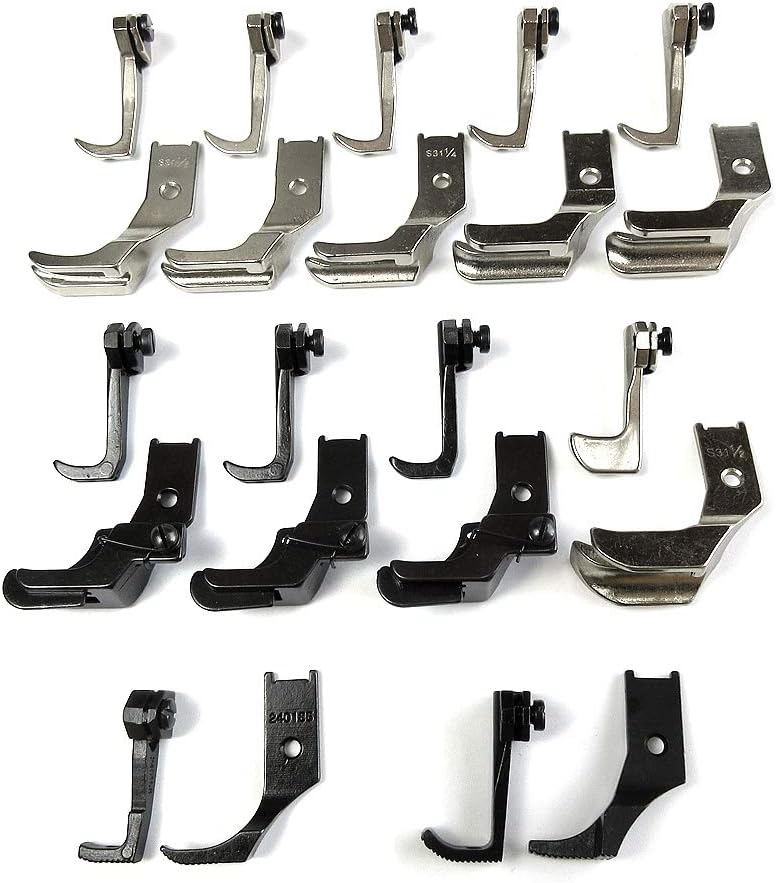 Industrial Sewing Machine Walking Presser Foot Set 22 Pieces