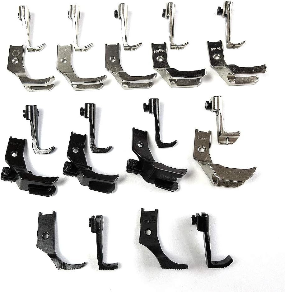 Industrial Sewing Machine Walking Presser Foot Set 22 Pieces