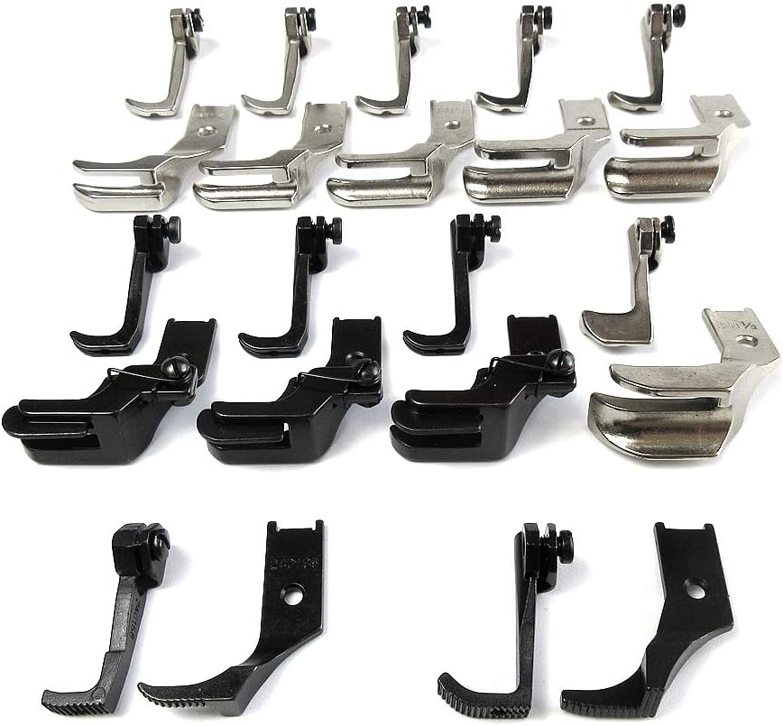 Industrial Sewing Machine Walking Presser Foot Set 22 Pieces